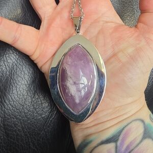 Discontinued Evil Pawn Jewelry Fyglia Necklace In Amethyst